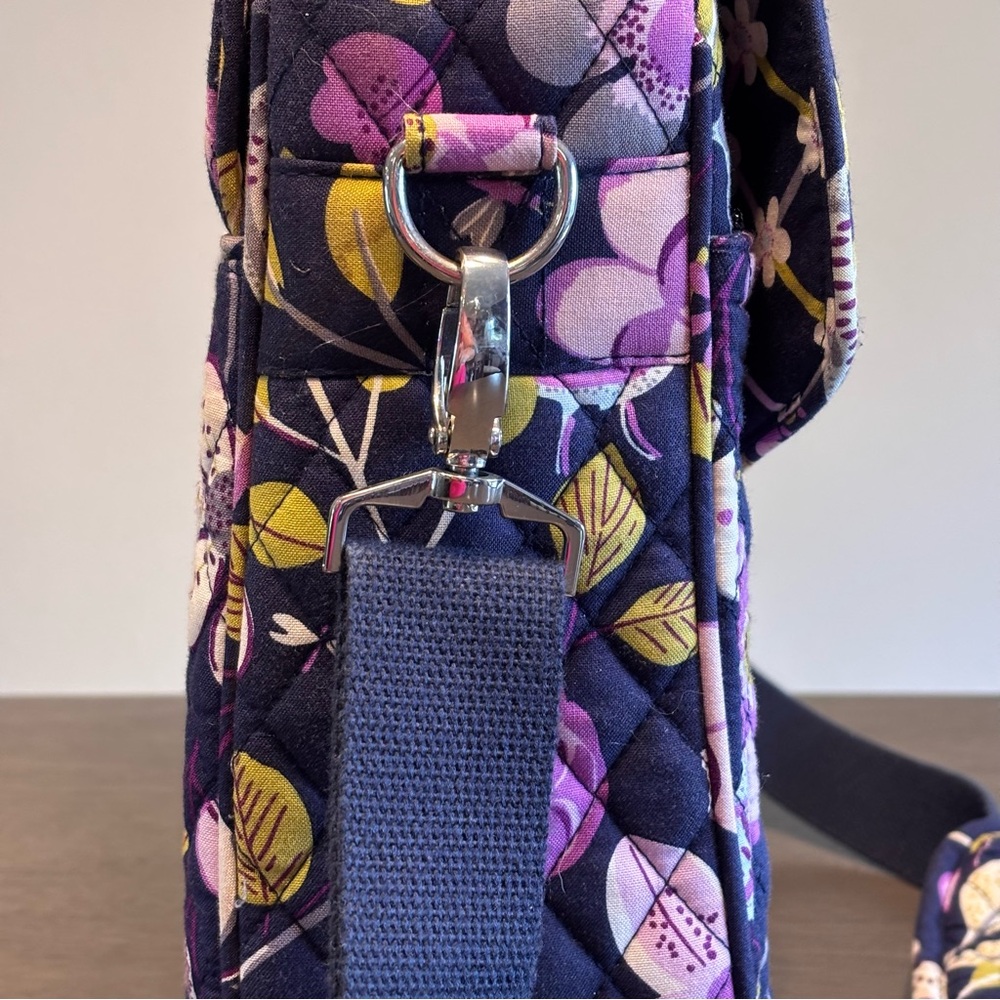Vera Bradley Blue Purple Floral Quilted Women's Multi-purpose Bag - Picture 4 of 16